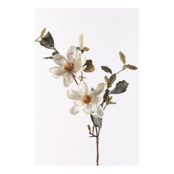 Flor artificial de magnolia FITIA, crema, 90cm