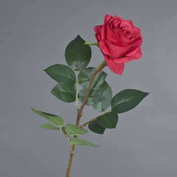 Rosa artificial BRINA, rojo, 70cm