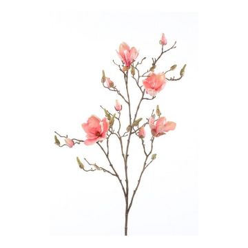 Flor artificial de magnolia CAELO, rosa, 105cm