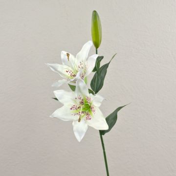 Ramo de lirio tigre artificial EMIKO, blanco, 65cm