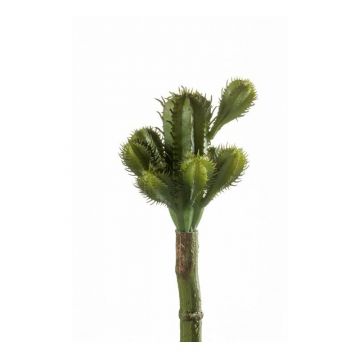 Cactus cereus artificial WESLEY en vara de ajuste, verde, 18cm, Ø8cm