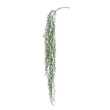 Planta colgante de senecio artificial AREQUIPA en vara de ajuste, verde, 95cm