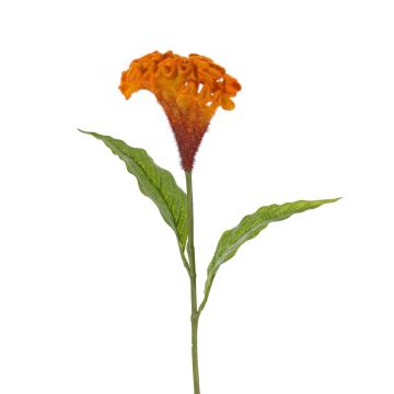 Celosia cristata artificial ANUBIS, naranja, 60cm, Ø13cm