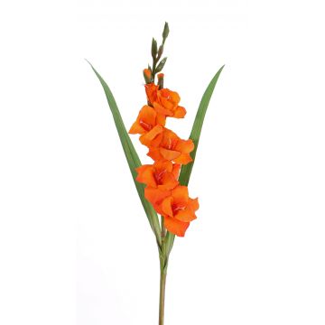 Gladiolo artificial ELEA, naranja, 85cm, Ø3-10cm