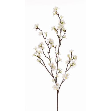 Rama decorativa de flor de cerezo artificial ARIELLE con flores, blanca, 95cm