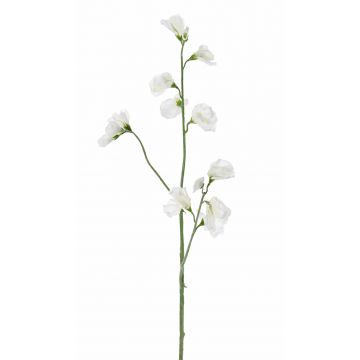 Flor artificial Lathyrus ASFALOTH, blanca, 65cm
