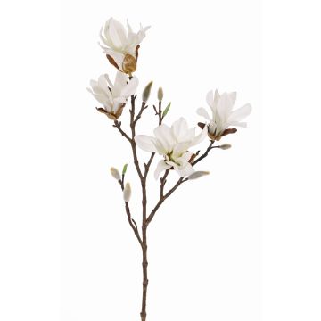 Magnolia estrellada artificial AZULA, crema, 60cm, Ø7-9cm
