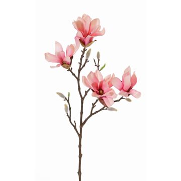 Magnolia estrellada artificial AZULA, rosa, 60cm, Ø7-9cm