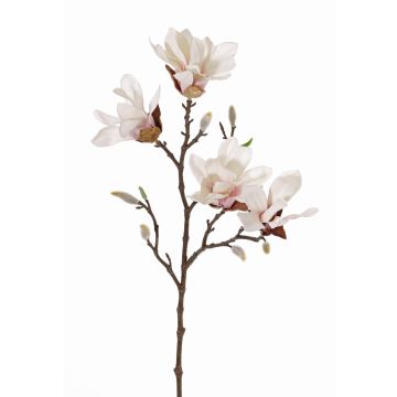 Magnolia estrellada artificial AZULA, rosa crema, 60cm, Ø7-9cm