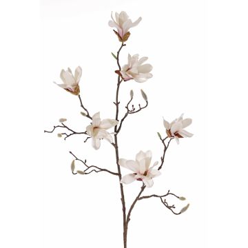 Magnolia estrellada artificial AZULA, rosa crema, 95cm, Ø7-9cm
