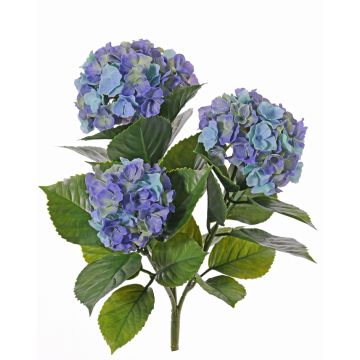 Hortensia artificial SAIRA, bastón, zonas resguardadas, azul-morado, 40cm, Ø11-13cm