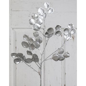 Rama artificial de hojas de lunaria CYRIAN, plata, 70cm