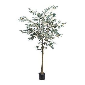 Olivo artificial MAUME, tronco artificial, frutos, 150 cm