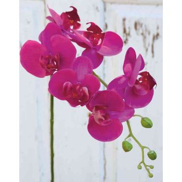 Rama artificial de Orquídea Phalaenopsis OPHELIA, fucsia, 80cm