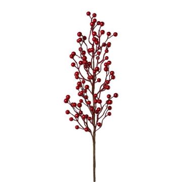Rama artificial rosa silvestre FRULKE con escaramujos, roja, 70 cm