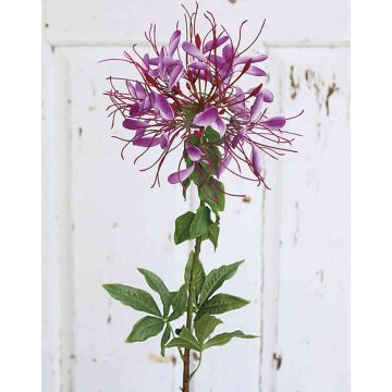 Flor araña artificial HILDEGARD, violeta, 85cm