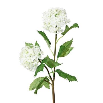 Rama decorativa de bola de nieve SNALMO, blanca, 50 cm