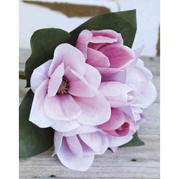 Ramo de magnolia artificial KAYLE, rosa-fucsia, 30cm