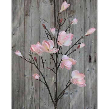 Rama de magnolia textil YONA, rosa-amarillo, 130cm