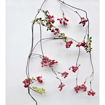 Guirnalda decorativa de bayas de saúco CHAMBAL con frutos, roja, 140 cm Guirnalda decorativa de bayas de saúco CHAMBAL con frutos, roja, 140 cm