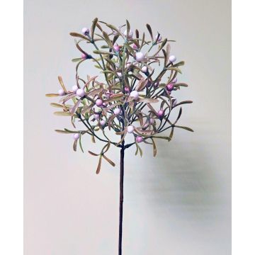 Rama decorativa de bayas falsas VARDALIN con frutos, verde-rosa, 55 cm