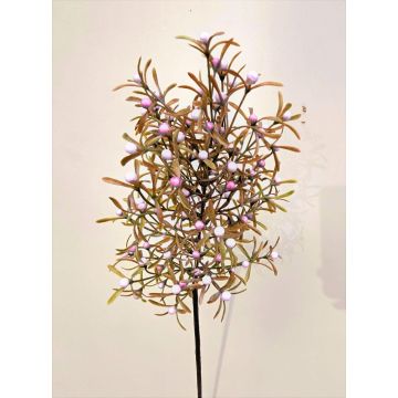 Rama decorativa de bayas falsas VARDALIN con frutos, verde-rosa, 80 cm