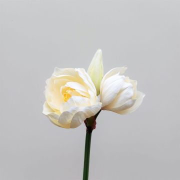 Flor artificial de amarilis MAURINE, amarillo crema, 80 cm