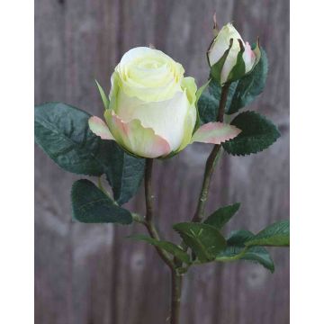 Rosa artificial RENESMEE, amarillo-verde, 45cm, Ø6cm