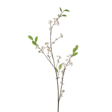 Rama decorativa de bayas PAUAHI con bayas, melocotón-blanco, 140 cm