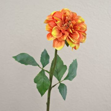 Dalia artificial TINKALA, naranja, 60 cm, Ø 11 cm