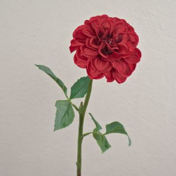 Dalia artificial TINKALA, roja, 60 cm, Ø 11 cm
