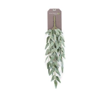 Eucalipto artificial TRIWEN en varilla, colgante, verde-gris, 75 cm
