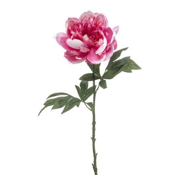Flor artificial de peonía TWOLER, rosa, 55 cm