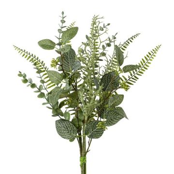Ramo artificial de fittonia y eucalipto XINOR, verde, 55 cm Ramo artificial de fittonia y eucalipto XINOR, verde, 55 cm