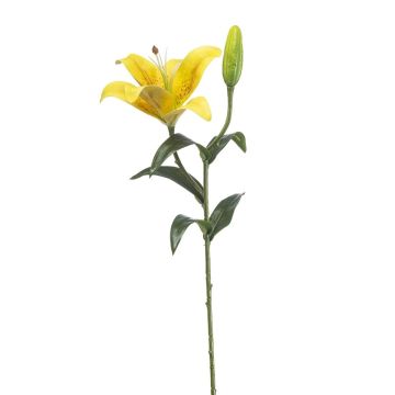 Flor artificial de lirio tigre MIXLON, amarillo, 55 cm