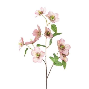 Rama artificial de rosa de Navidad PRAMVE, rosa, 60 cm