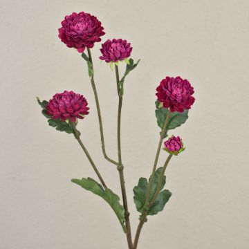 Crisantemo artificial RYON, morado oscuro, 70cm, Ø3-5cm