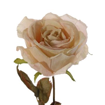 Rosa artificial NAJMA, crema, 65cm, Ø11cm