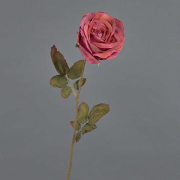 Rosa artificial NAJMA, rojo, 65cm, Ø11cm