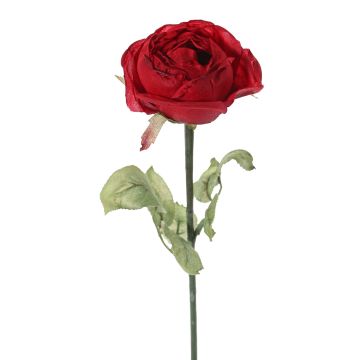 Rosa artificial SOUSANNA, roja, 35cm, Ø8cm