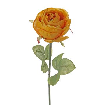 Rosa artificial SOUSANNA, amarillo-naranja, 35cm, Ø8cm