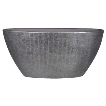 Bol decorativo de cerámica AGAPE con grano, negro, 73x17x36cm