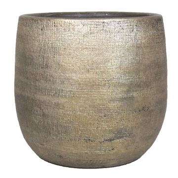Macetero de cerámica AGAPE con grano, dorado, 36cm, Ø39cm