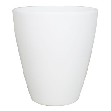 Florero TEHERAN PALAST de cerámica, blanco, 17cm, Ø13,5cm