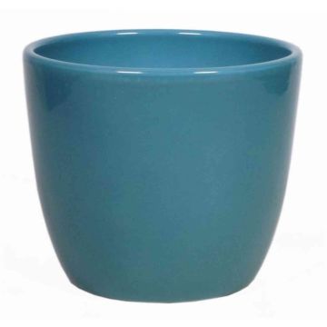 Macetero de cerámica para plantas pequeñas TEHERAN BASAR, azul océano, 6cm, Ø7,5cm