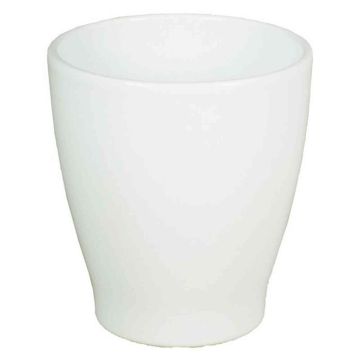 Macetero de cerámica para orquídeas MALAYER, blanca, 15cm, Ø13,2cm