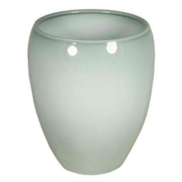 Florero verde-gris URMIA MONUMENTO, cerámica, 23,5cm, Ø20cm