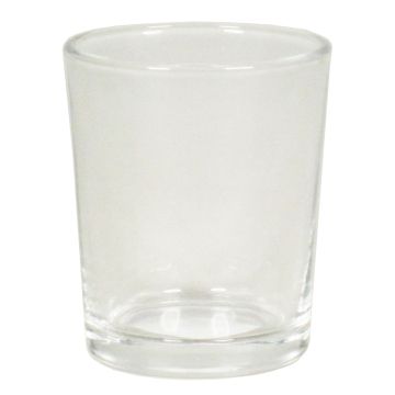 Portavelas MALI, vidrio, transparente, 6,5 cm, Ø 5,5 cm
