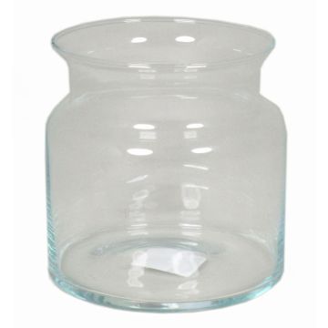 Porta velas de cristal HANNA OCEAN, transparente, 12cm, Ø12cm