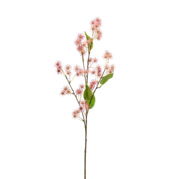 Rama falsa de ricino GROBAS con flores, rosa, 80cm